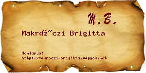 Makróczi Brigitta névjegykártya